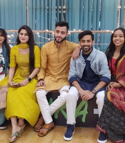 Our team of instructors taking a moment for a photo during the Diwali festivities.