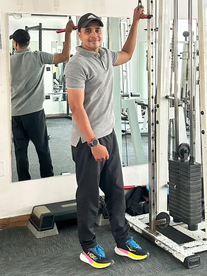 Feeling strong and ready for the next challenge after a set.