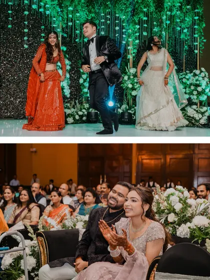The joy of watching loved ones perform for you. We love capturing the couple's reactions, their applause and smiles, as they enjoy the show put on in their honor.