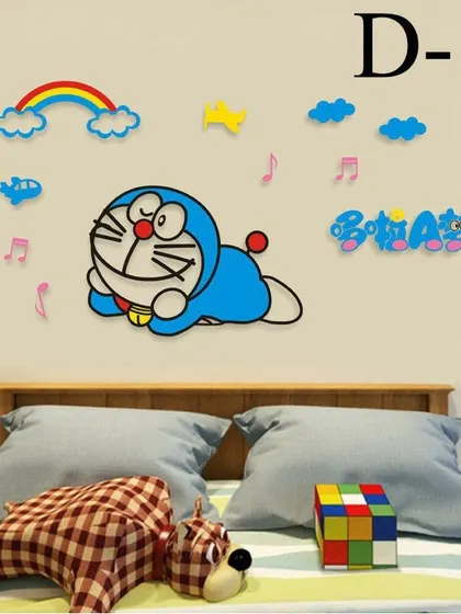A duplicate of media 110, featuring a beloved Doraemon character design. This type of custom wallpaper is a great way to personalize a child's space with their heroes.