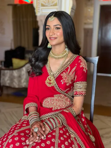 Another shot of my lovely bride Aashna, looking happy and confident on her big day. This is what it's all about for me.