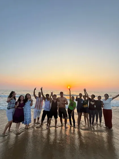 Sunsets in Gokarna are simply magical. We end our days on the coast watching the sun dip below the horizon, sharing stories and creating memories with new friends against a beautiful backdrop.