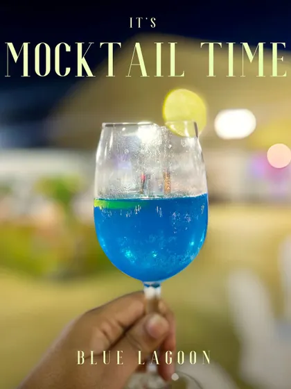 It's mocktail time! My Blue Lagoon mocktail is a vibrant and tangy drink made with blue curaçao and lemonade, transporting you to a tropical paradise with every sip.