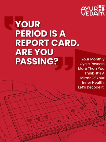 Think of your period as a monthly report card for your health. Are you passing? Your cycle reveals more than you think. It's a mirror of your inner health, and we can help you decode its messages.