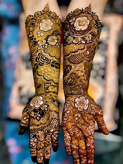 A showcase of a full-coverage design with a beautiful blend of shading and fine line work. The contrast between the bold floral patterns and delicate details creates a stunning effect.