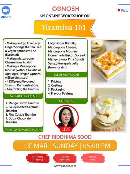 My Tiramisu 101 workshop explores four different flavored demonstrations, including Mango Biscoff and Dubai Chocolate. I also discuss vegan options and provide key business learnings on pricing and packaging.