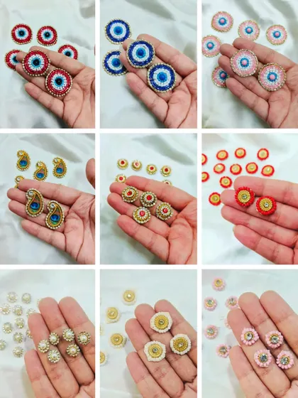 Add a special touch to your platters with our decorative add-ons. This collection includes beaded evil eye charms and other embellishments perfect for festive and wedding decor.