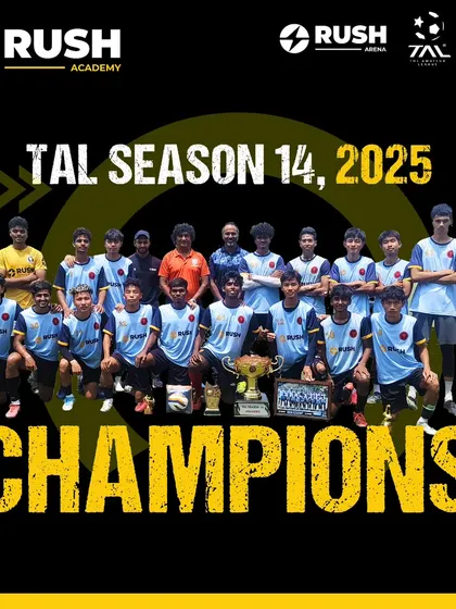 TAL Season 14, 2025 Champions. After three months of hard work, we stand as champions, a testament to our team's resilience.