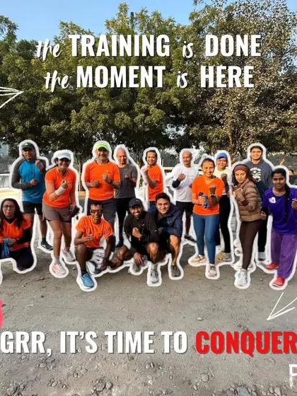 The training is done, the moment is here. The GRR tribe, ready to conquer the New Delhi Marathon.