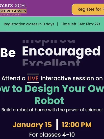 We were super excited to partner with Byju's for a live Masterclass on how to design and build your own robot. It was a great opportunity to share our passion with a huge audience.