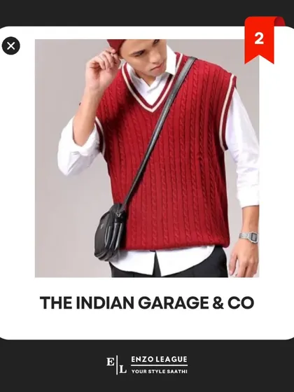 A bold red cable-knit vest is a fantastic statement piece for winter. Paired with a neutral shirt, it adds a pop of color and texture, perfect for a festive gathering or a casual day out.