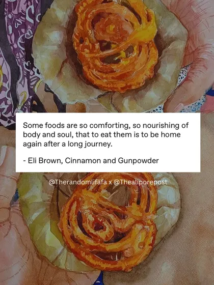 "Some foods are so comforting, so nourishing of body and soul, that to eat them is to be home again after a long journey." Food is the taste of home.