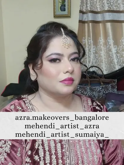 This is the final look for a party-ready client. The full-coverage base provides a smooth finish that looks great in photos, while the makeup is balanced to feel comfortable and let you shine.