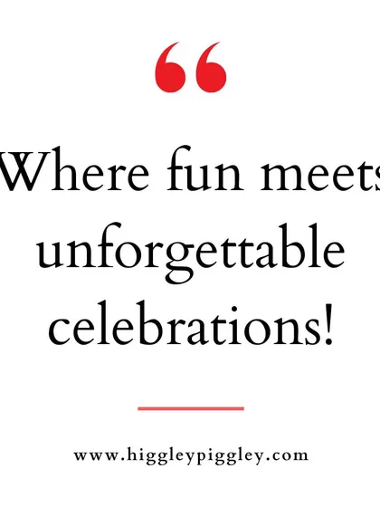 "Where fun meets unforgettable celebrations!" This is the essence of what we offer.