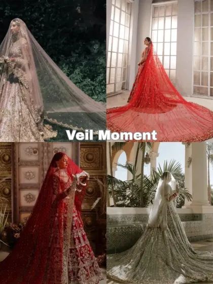 The Veil Moment. A long, dramatic veil can create absolutely breathtaking photos. Here are some ideas for capturing that magical veil shot on your wedding day.