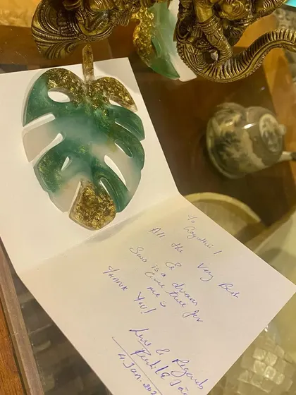 A handwritten note from a client at Google calling her visit a "dream come true". Moments like these reinforce my mantra: Patience delivers all the hard work, money becomes a by-product.