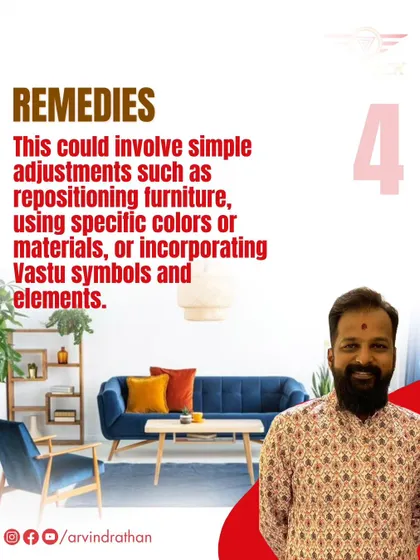 Vastu remedies don't always require major changes. Simple adjustments like repositioning furniture, using specific colors or materials, or incorporating Vastu symbols can effectively correct energy imbalances and restore harmony.
