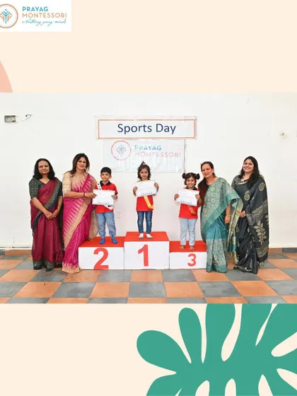 The joy of achievement is clear on the faces of these Sports Day winners from JP Nagar.