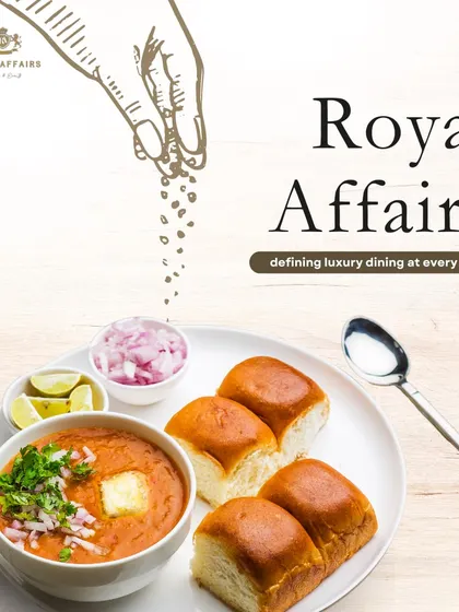 From Mumbai's streets to your luxury event, I serve a refined version of Pav Bhaji. The rich vegetable mash is served with buttered buns, offering a taste of popular Indian street food.