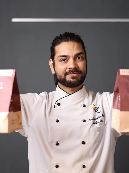 Our founder and chef, Anshul, celebrates Chef Day with the food he loves to create. This image is a tribute to the passion and creativity that drives our brand.