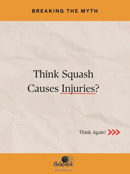 Breaking the myth that squash causes injuries. With the right training and preparation, it's one of the safest and most effective ways to stay active and fit.