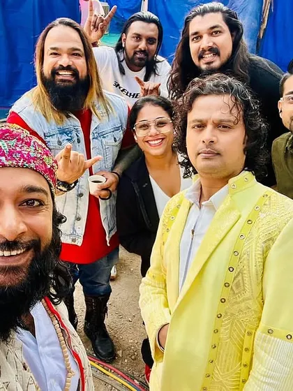 Another shot with the judges and our crew behind the scenes. The energy and camaraderie on set were just as electric as on stage.