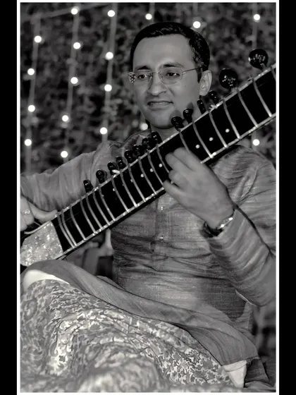 Another monochrome image from the same series, capturing a moment of performance.
