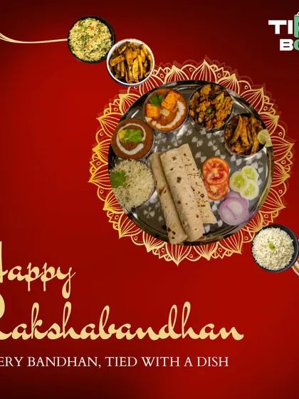 Happy Rakshabandhan! This post celebrates the bond between siblings, tied with love and a delicious meal. Our thali is perfect for a festive celebration at home.