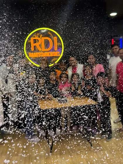 A huge snow spray shower for the entire group. Our celebrations are always high-energy and full of surprises, ensuring everyone has an unforgettable time.