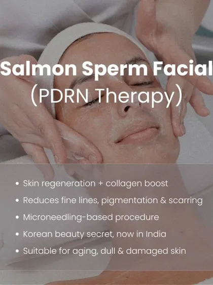 We are excited to offer advanced treatments like the Salmon Sperm Facial, also known as PDRN Therapy. This Korean beauty innovation is excellent for skin regeneration, boosting collagen, and reducing pigmentation and scarring through a specialized microneedling procedure.