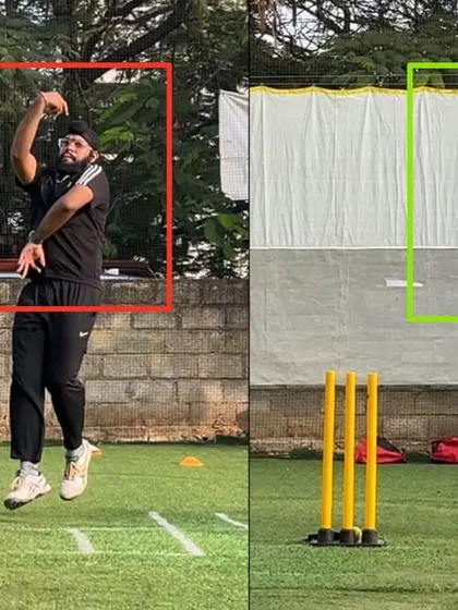 The difference in the load-up is significant. A stronger load allows for better body usage and coordination, which was a key focus for this leg spinner's transformation.
