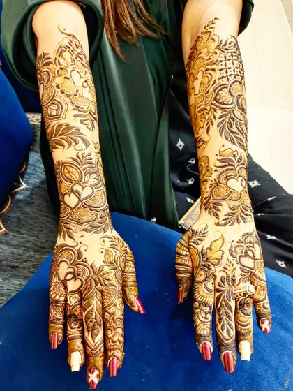 A romantic design with heart motifs and floral patterns, perfect for an engagement or anniversary.