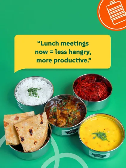 "Lunch meetings now = less hangry, more productive." I love hearing how my tiffins make your workday better. A satisfying meal can make all the difference.