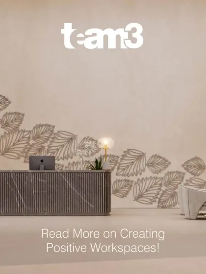 An excerpt from our newsletter, focusing on our philosophy of creating positive workspaces. This highlights our belief that offices should be inspiring environments that support the people within them.