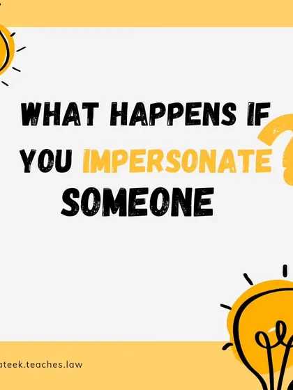 A duplicate of the introductory image on impersonation, reinforcing the importance of this legal topic for users browsing the gallery.