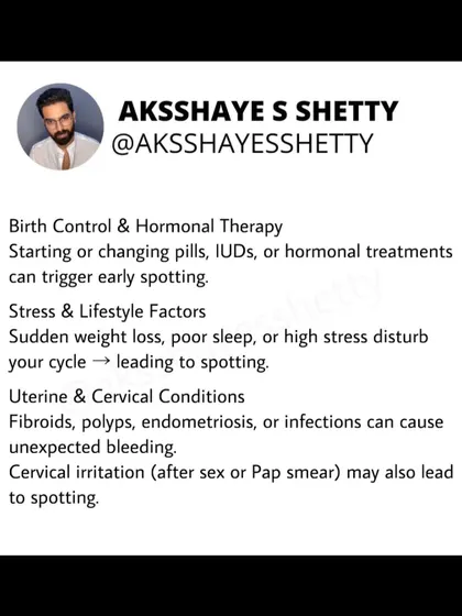 Early period spotting can be caused by many factors, including hormonal changes from birth control, stress, or conditions like PCOS and endometriosis. Understanding the potential causes is the first step toward addressing them.