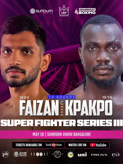 The main event poster for a clash of two titans with near-perfect records. This is the level of matchmaking we deliver.