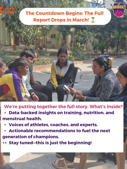 The countdown begins for our full report on female athletes in UP. Inside, you'll find data-backed insights on training, nutrition, and menstrual health, along with actionable recommendations to fuel the next generation of champions.