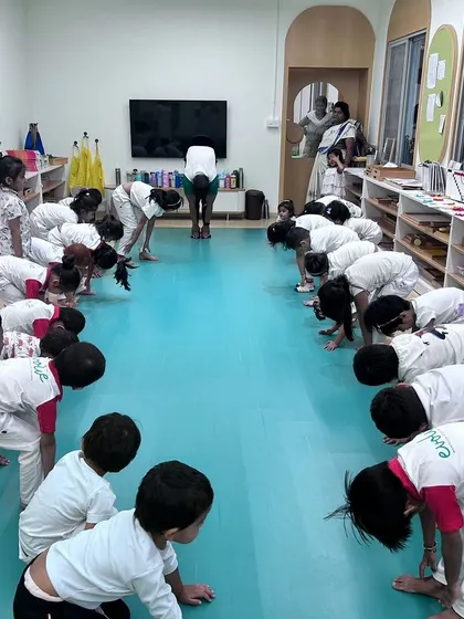 From quiet meditation and yoga poses in the classroom to the energetic races and team drills on Sports Day, we focus on holistic child development. These activities help build physical strength, coordination, and the spirit of sportsmanship.