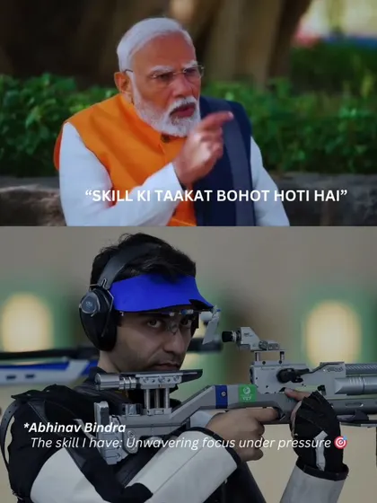 Unwavering focus under pressure. That's the skill that made Abhinav Bindra an Olympic champion.