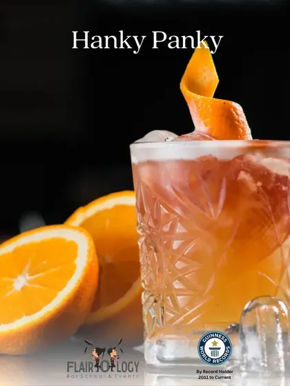 The 'Hanky Panky' is a classic cocktail with a fun name. We love introducing our guests to unique and historical drinks like this one.