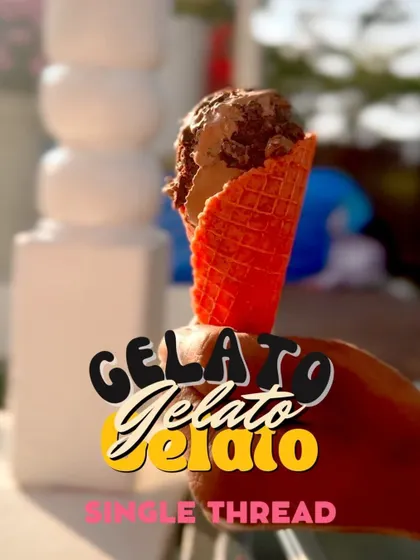 My handcrafted gelato is a perfect treat for any occasion. This is a shot of my live gelato station, serving up small-batch, eggless gelato in custom flavors.