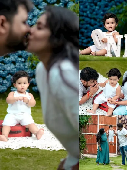 A collage of beautiful moments from one family's outdoor shoot. From milestone celebrations to candid kisses, we capture a variety of shots to tell your complete family story.