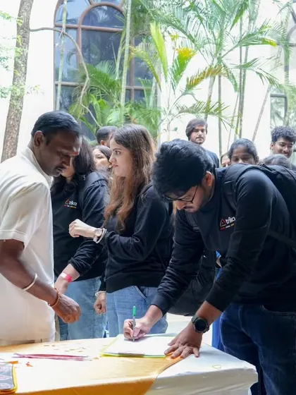 Capturing the registration process at a corporate event. I document the entire event from start to finish.