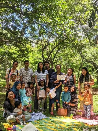 Another shot of our happy, growing community. These group photos are cherished records of our journey and the people who have been a part of it.
