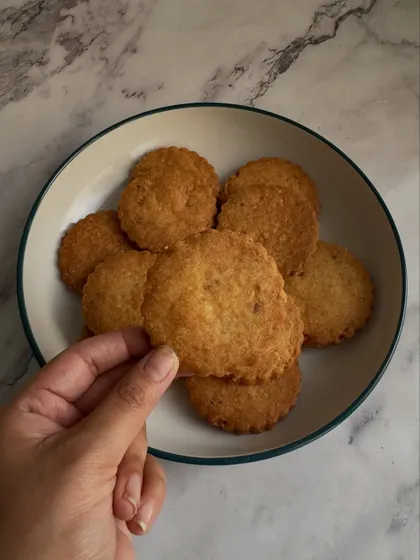 A closer look at the delicate, buttery texture of my Vanilla Almond Cookies. They are light, crisp, and perfect for snacking.
