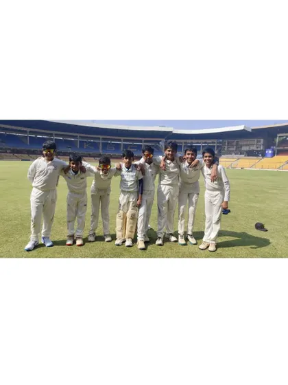 An unforgettable experience for our U-12 boys playing at the iconic M. Chinnaswamy Stadium for the KSCA league.