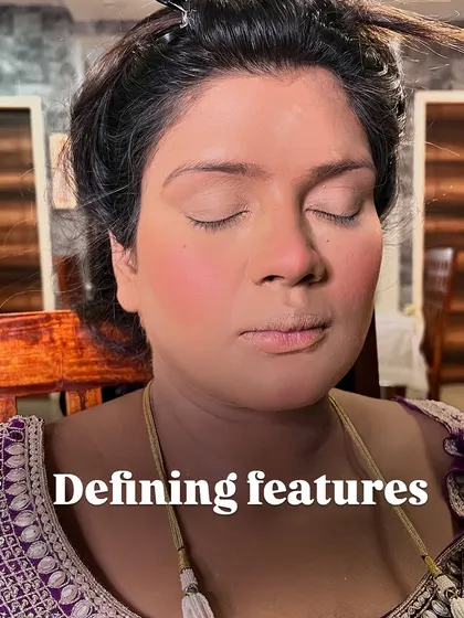 After the base is done, it's time for defining the features. This step involves contouring and adding blush to bring back dimension and color to the face.
