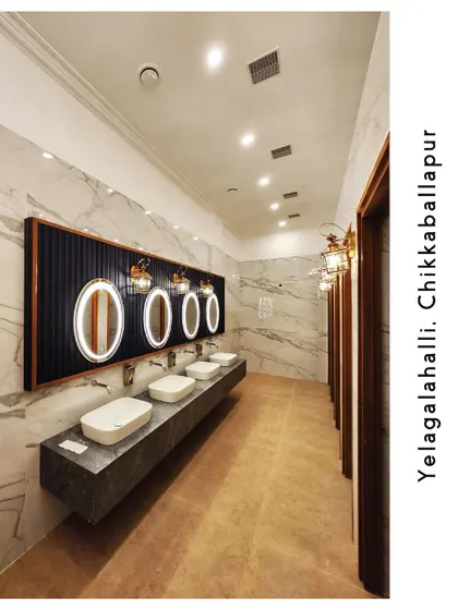 Our restroom facilities are designed to provide the highest level of comfort and hygiene, featuring elegant design and high-quality amenities.