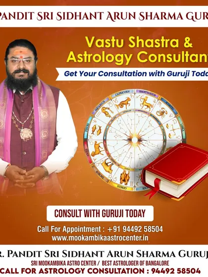 As an expert Vastu Shastra and Astrology consultant, I can help you unlock the secrets of your destiny. A consultation with me will bring harmony and prosperity into your life through personalized guidance.
